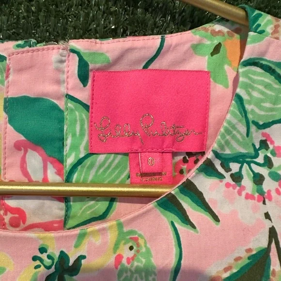 Lilly Pulitzer Mila Stretch Cotton Shift Dress in Via Amore Spritzer - Picture 9 of 13